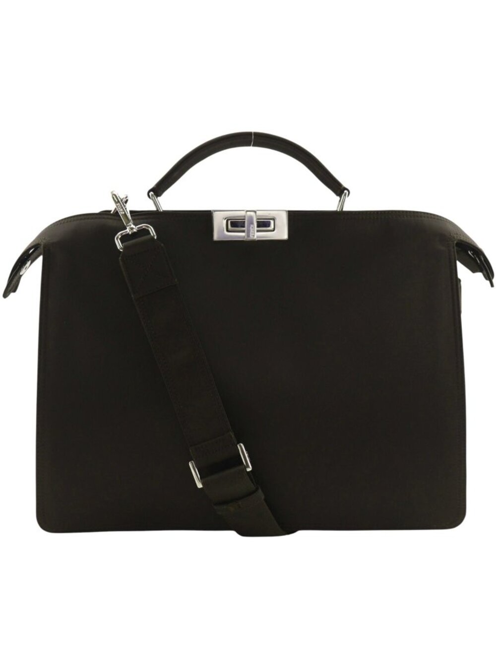 Fendi Peekaboo Ic You 2-Way Shoulder Nylon Brown Business